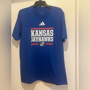 Adidas Kansas Jayhawks Blue T-Shirt